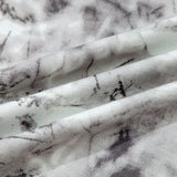 Gray Abstract Woodland Print Slim Fitted T Shirt