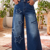 Ashleigh Blue Star Wide Leg Jeans