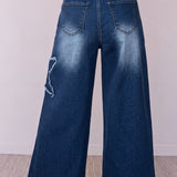 Ashleigh Blue Star Wide Leg Jeans