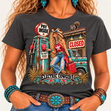 Electric Cowgirl — It Said Do Not Push Graphic Tee