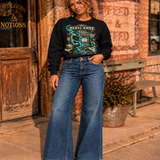 Electric Cowgirl — Dixie Knox “Wrong Number” Graphic Sweatshirt