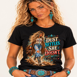 Electric Cowgirl — Dust Settles She Doesn’t Graphic Tee