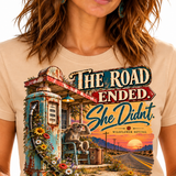 Wildflower Revival — The Road Ended. She Didn’t. Graphic Tee