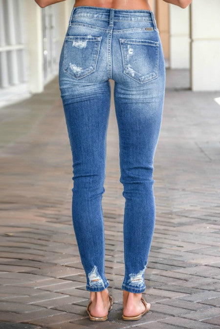 Destroyed Skinny Fit Jeans