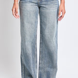 YMI Tinted Wash Low Rise Wide Leg Jeans