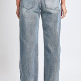 YMI Tinted Wash Low Rise Wide Leg Jeans