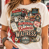 American Darling — She Served Kindness Waitress Graphic Tee