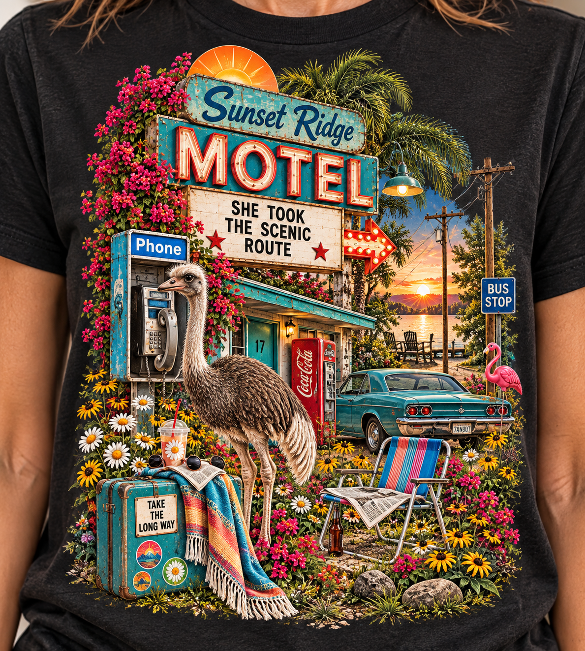 Wildflower Revival — She Took the Scenic Route Graphic Tee